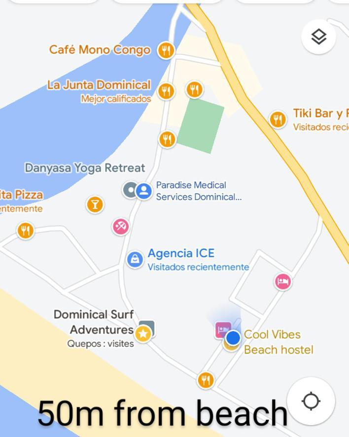 Cool Vibes Beach Hostel Dominical Exterior foto